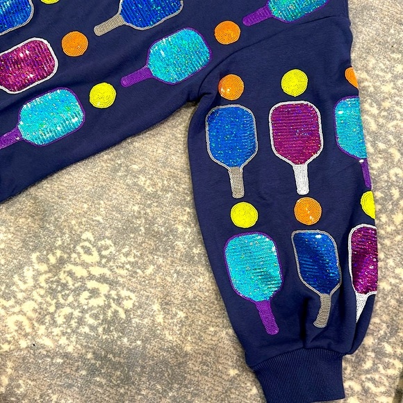 PICKLE BALL NWOT SWEATSHIRT VERY FLASHY SIZE M - Picture 6 of 13